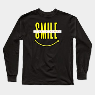 Smiley Face Long Sleeve T-Shirt